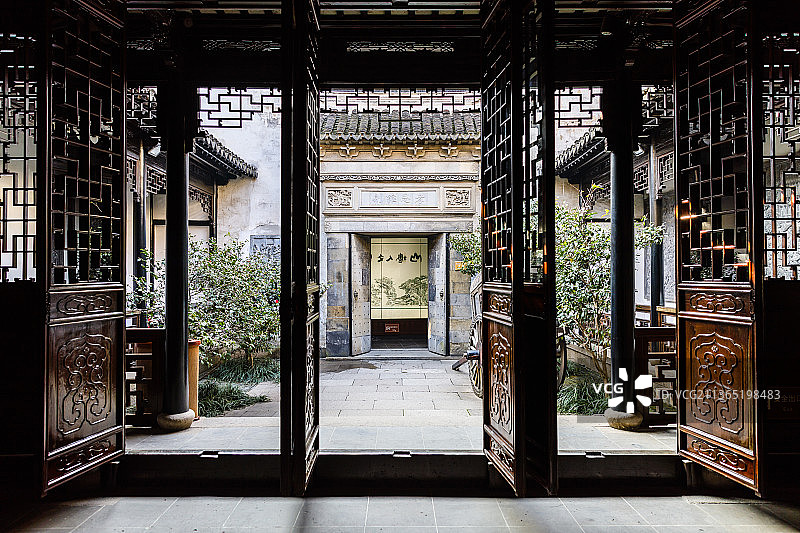 江苏苏州山塘街玉涵堂图片素材