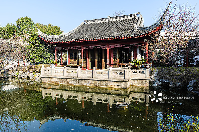 江苏苏州山塘街玉涵堂图片素材