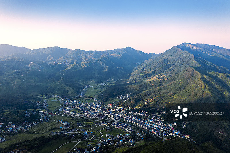 联合集镇图片素材