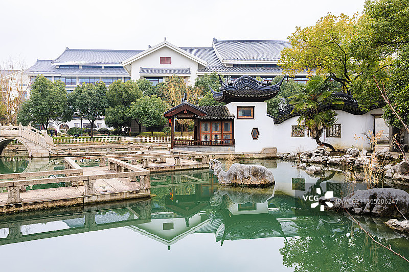 江苏苏州同里静思园图片素材