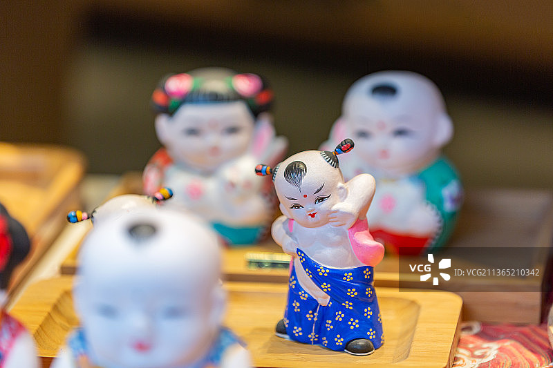 中国江苏省无锡市惠山古镇惠山泥人静物摄影图片素材