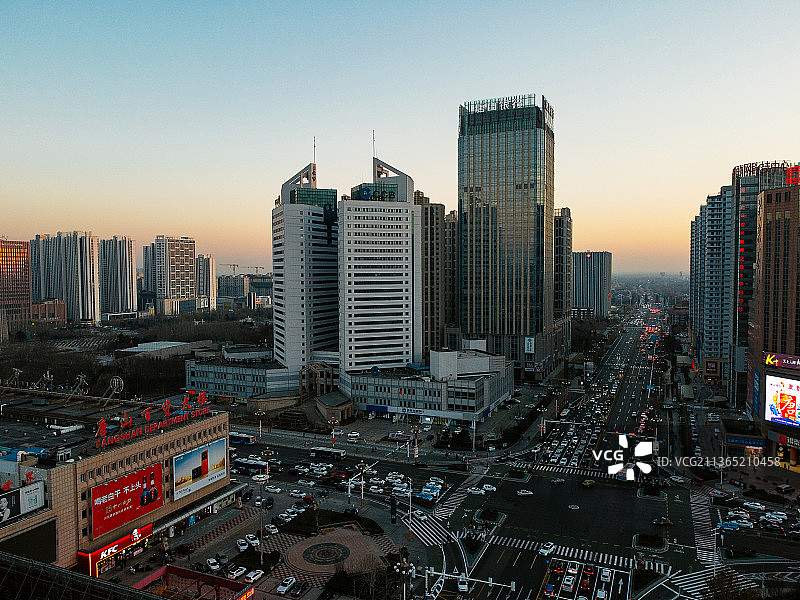 唐山 百货大楼 世博广场 新世界中心 恒丰大厦 凤凰大厦图片素材