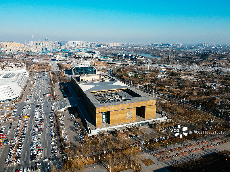 唐山 南湖 会展中心 图书馆 大剧院 世园广场 路南区 工人文化宫图片素材