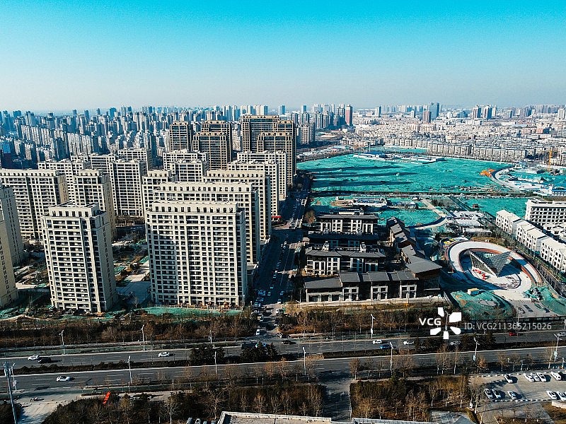 唐山 南湖 会展中心 图书馆 大剧院 世园广场 路南区 工人文化宫图片素材