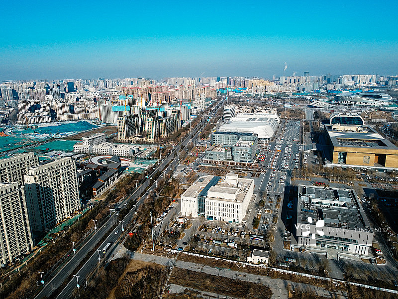唐山 南湖 会展中心 图书馆 大剧院 世园广场 路南区 工人文化宫图片素材