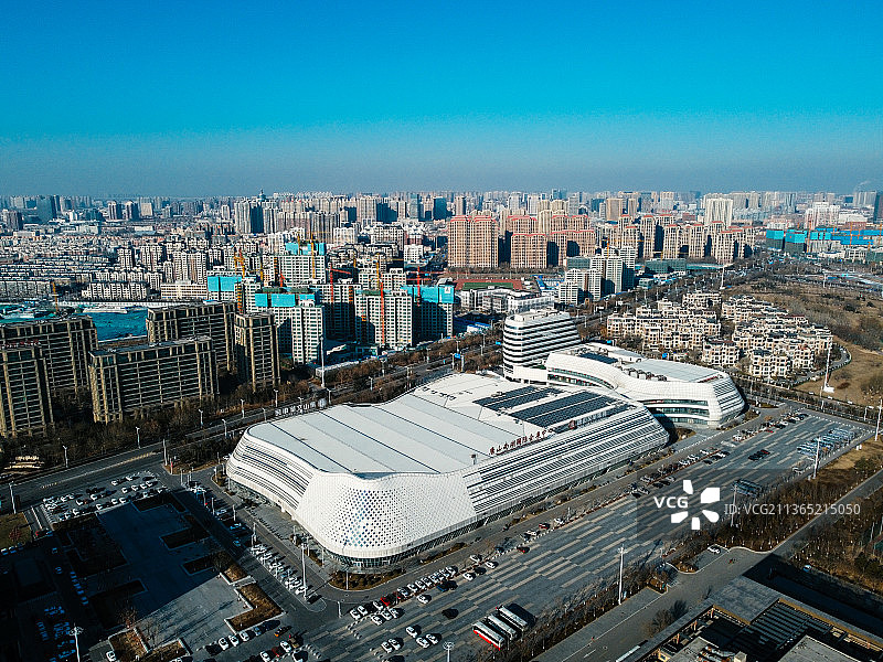 唐山 南湖 会展中心 图书馆 大剧院 世园广场 路南区 工人文化宫图片素材