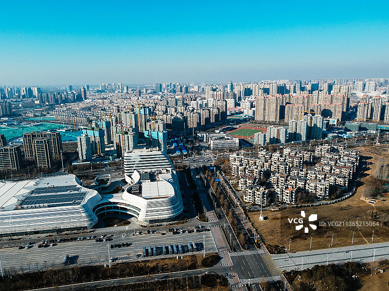 唐山 南湖 会展中心 图书馆 大剧院 世园广场 路南区 工人文化宫图片素材