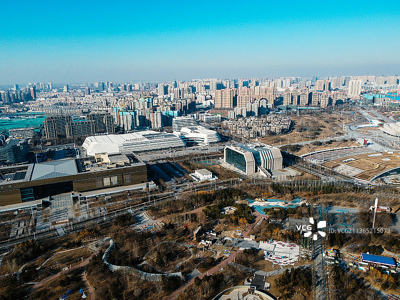 唐山 南湖 会展中心 图书馆 大剧院 世园广场 路南区 工人文化宫图片素材