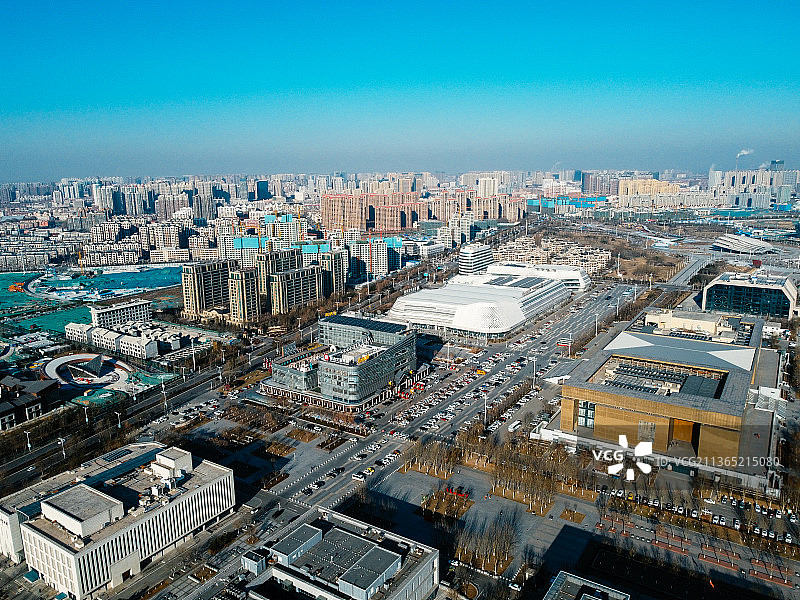 唐山 南湖 会展中心 图书馆 大剧院 世园广场 路南区 工人文化宫图片素材