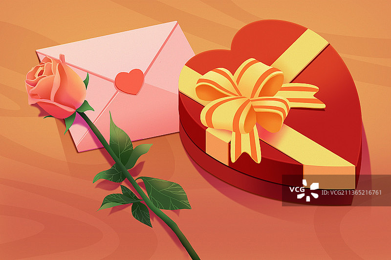 情人节贺图 横版图片素材