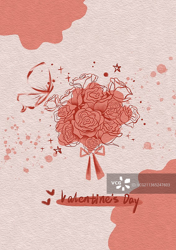 情人节插画图片素材