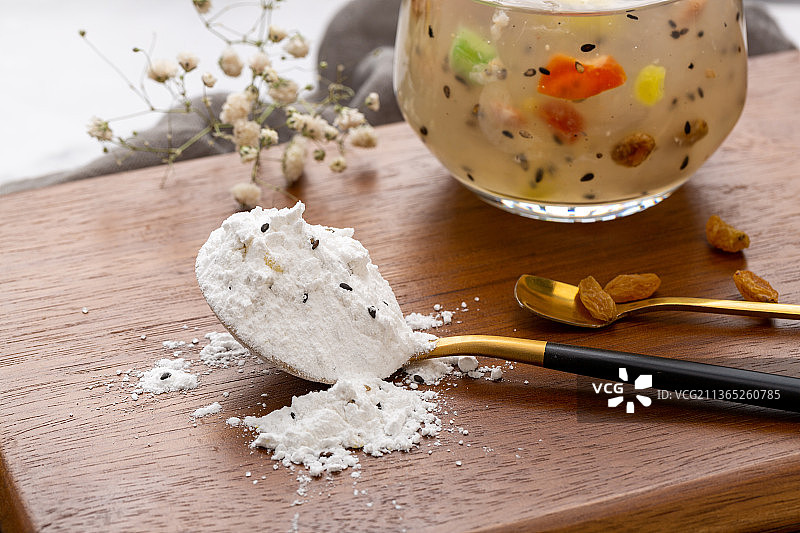 水果坚果藕粉图片素材