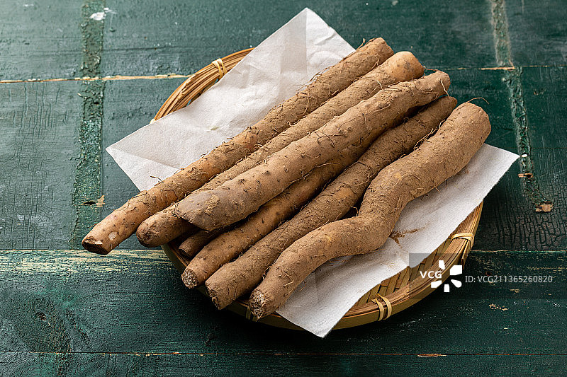 带土的山药图片素材