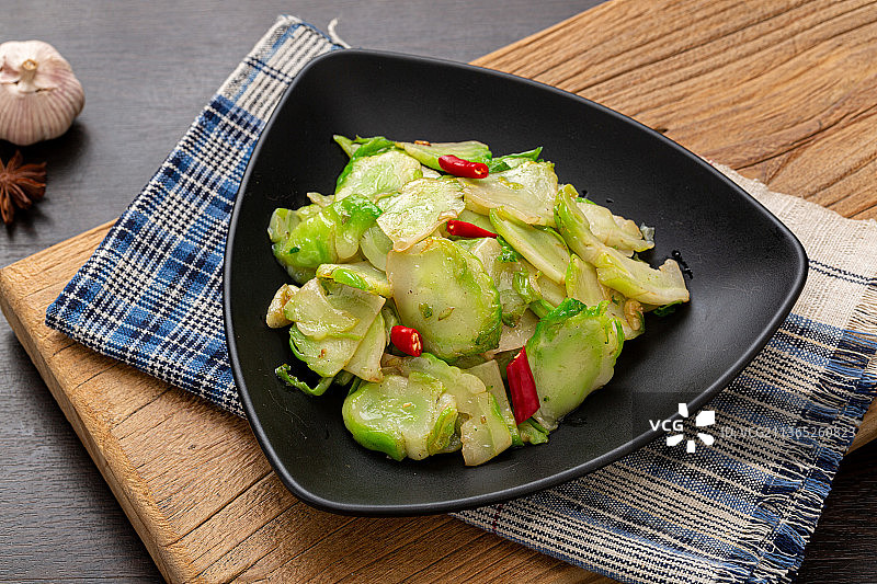 四川清炒儿菜图片素材