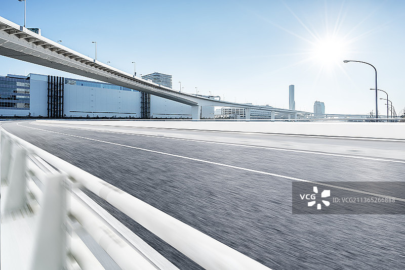 上海城市风光道路图片素材