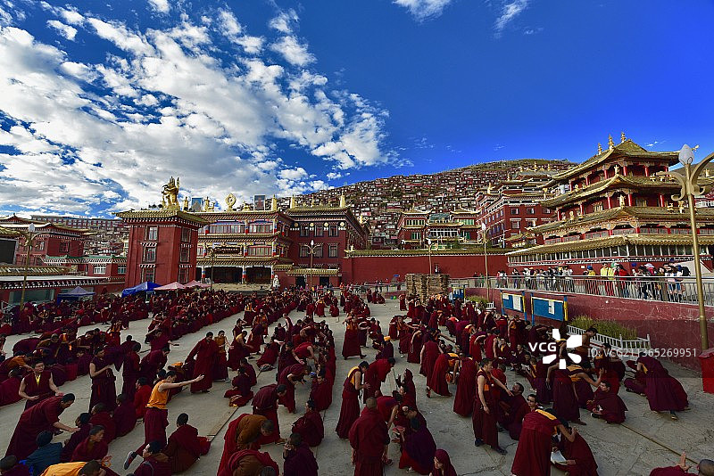 色达喇荣五明佛学院图片素材