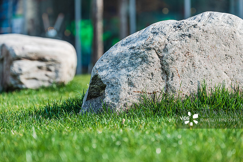 现代园艺景观石头图片素材
