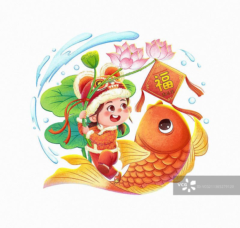 年画/连年有余图片素材