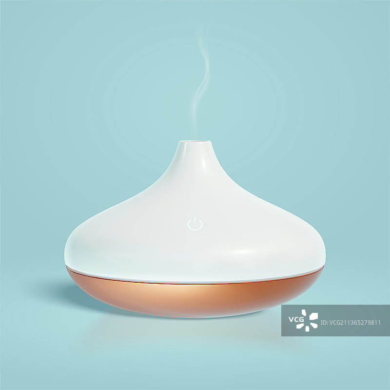 清新白色加湿器特写素材图片素材