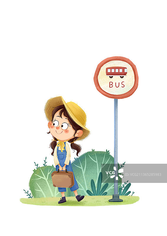 旅行 等公交 人物图片素材