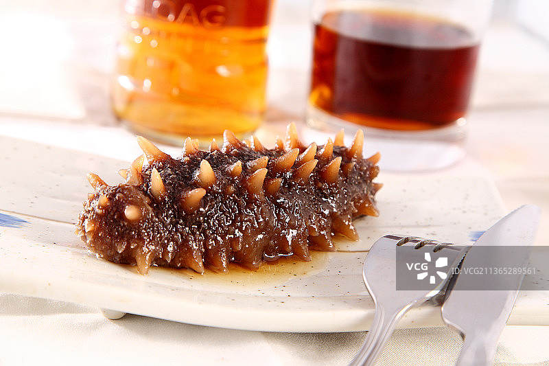 浇汁海参图片素材