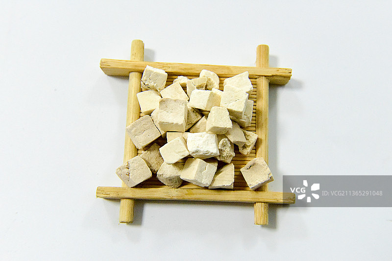 中草药中药加工传统中药材茯苓图片素材