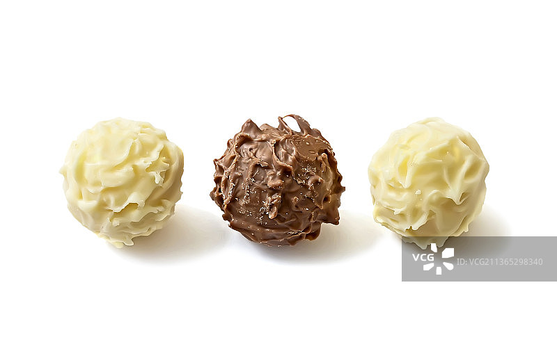 白色和黑巧克力糖果图片素材