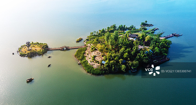 《湖南常德柳叶湖》图片素材