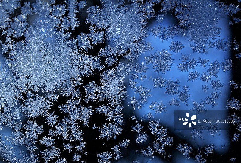 雪花的特写镜头图片素材