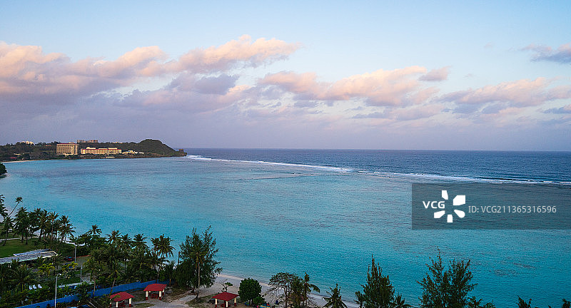 太平洋关岛海景图片素材