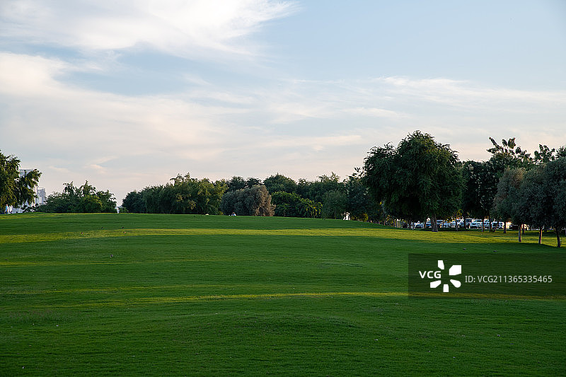 卡塔尔多哈绿色山丘公园图片素材