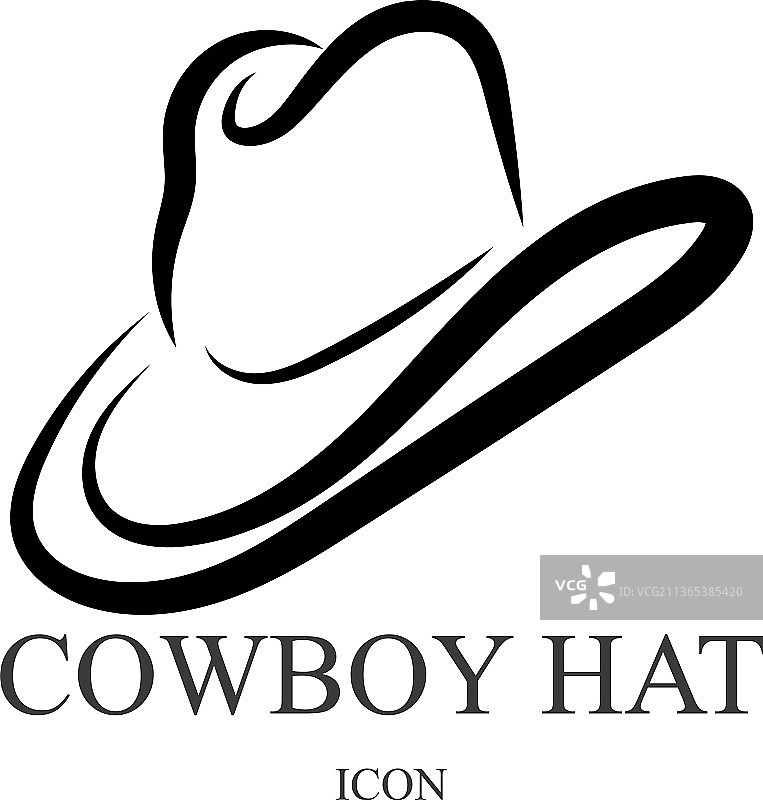 牛仔帽logo图标设计模板图片素材