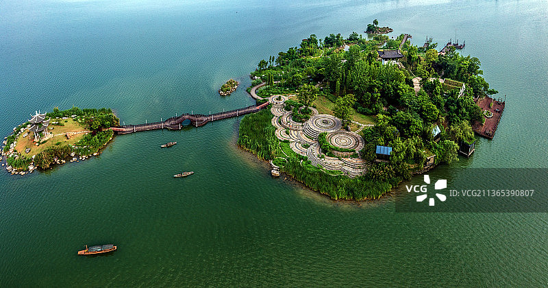 《湖南常德柳月湖》图片素材