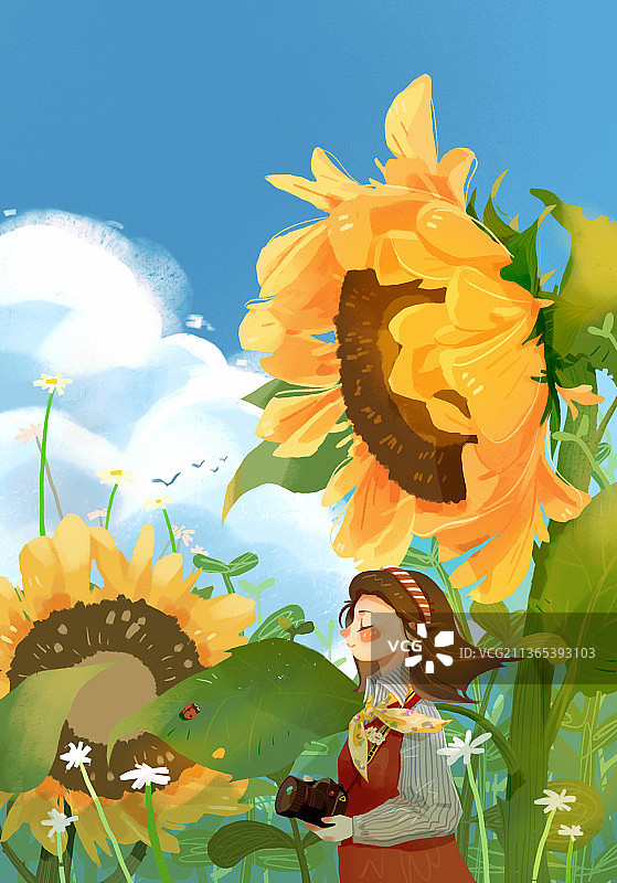 向日葵花园图片素材