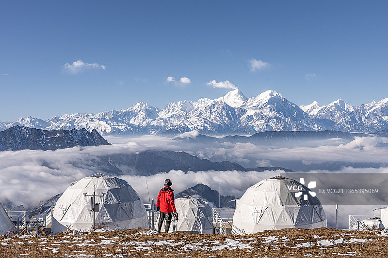 2021年在牛背山看贡嘎best10图片素材