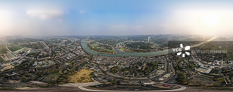 始建于公元216年的黄龙溪古镇图片素材