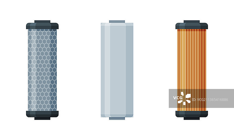 具有精细物理屏障的滤水器滤芯图片素材
