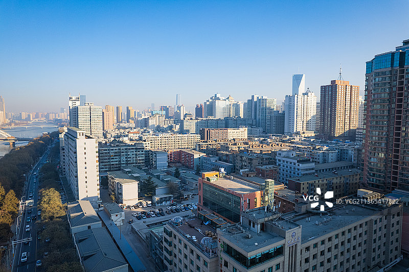甘肃兰州城关区航拍图片素材