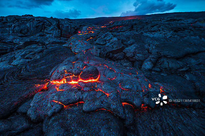 火山岩浆图片素材