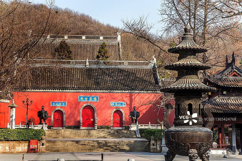 南京栖霞山栖霞寺图片素材