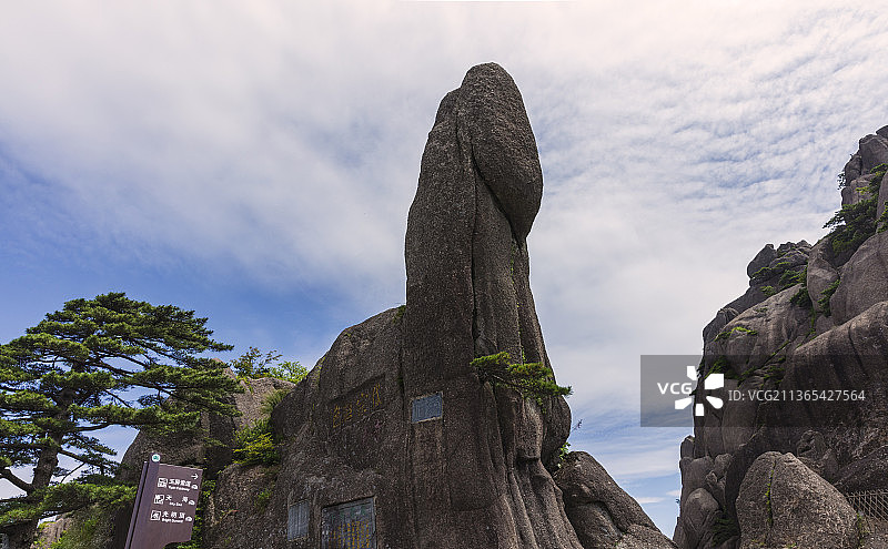 黄山，奇峰，怪石，云海。图片素材