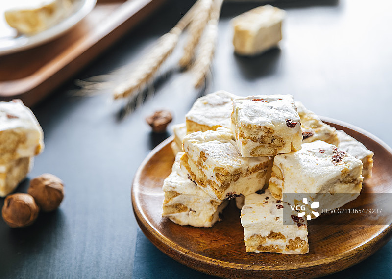 牛轧糖甜点美食拍摄图片素材