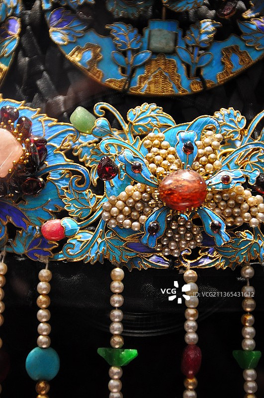 故宫博物馆清代宫廷首饰图片素材