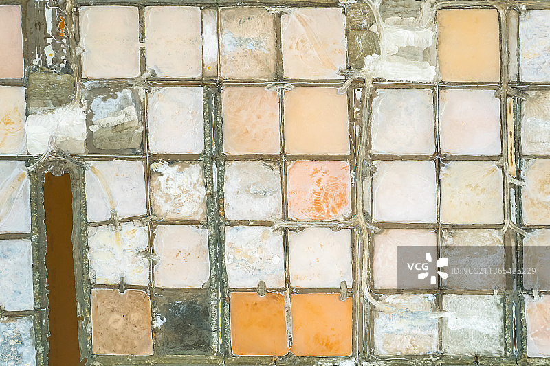 陕北定边盐湖航拍鸟瞰图图片素材