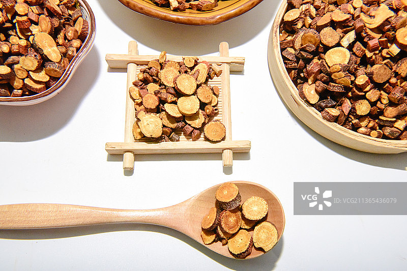 中草药中药加工传统中药材甘草图片素材