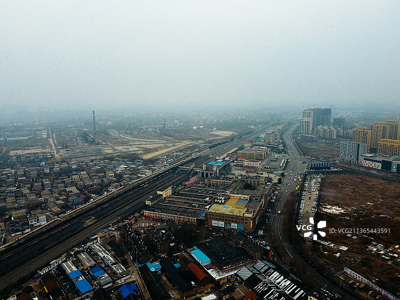 枣庄 万达广场 临山阁 铁道游击队 泰山中路 薛城区图片素材