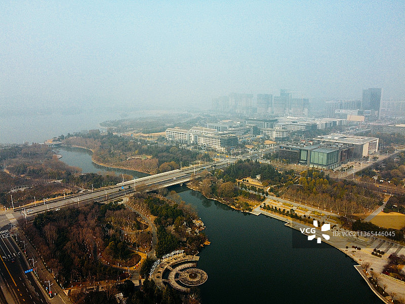 徐州 大龙湖 绿地商务城 新城区 昆仑大道 云龙区 汉风路图片素材
