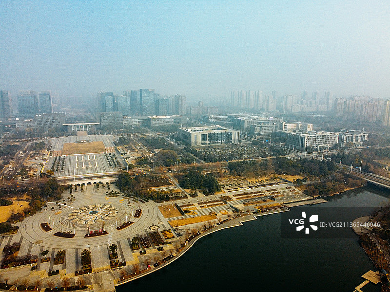徐州 大龙湖 绿地商务城 新城区 昆仑大道 云龙区 汉风路图片素材