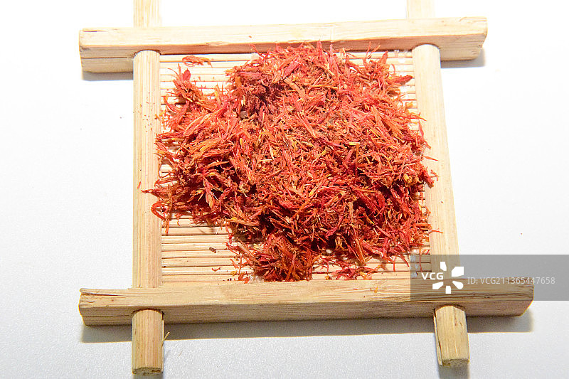 传统道地中药材红花图片素材