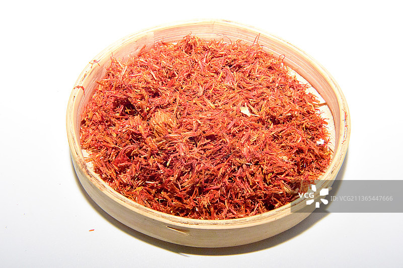 传统道地中药材红花图片素材